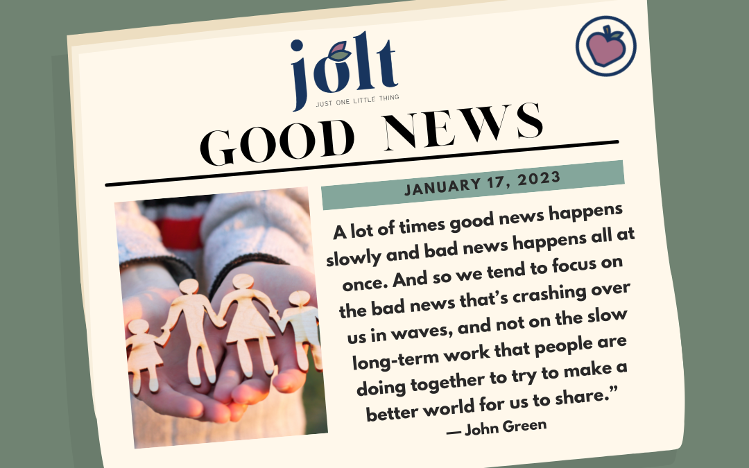 This Weeks Good News – January 17, 2023